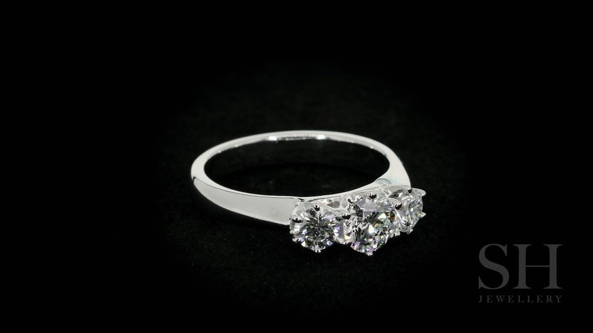 Classic 6-Claw trilogy engagement ring - W0031