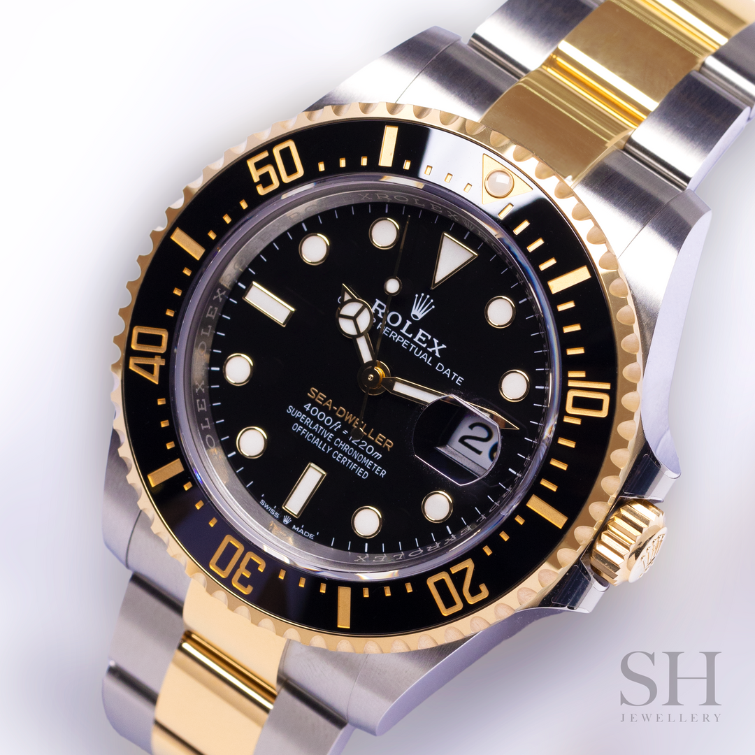 Rolex Sea-Dweller 43mm Steel/YG Black Dial Button Markers 2023 Ref m126603-0001 (#442)