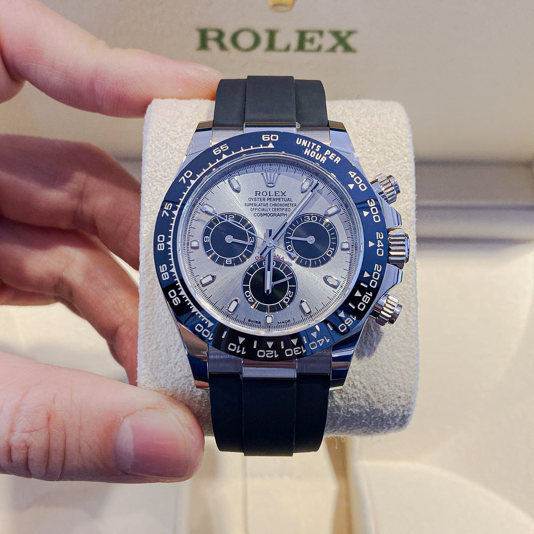 Rolex Cosmograph Daytona 40mm 'Ghost' WG Silver Dial Stick Markers 2023 Ref m126519ln-0006 (#467)