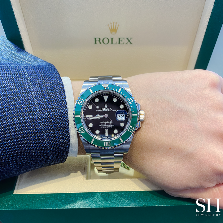 Rolex Submariner-Date 41mm 'Starbucks' Steel Black Dial Button Markers 2023 Ref m126610lv-0002 (#448)