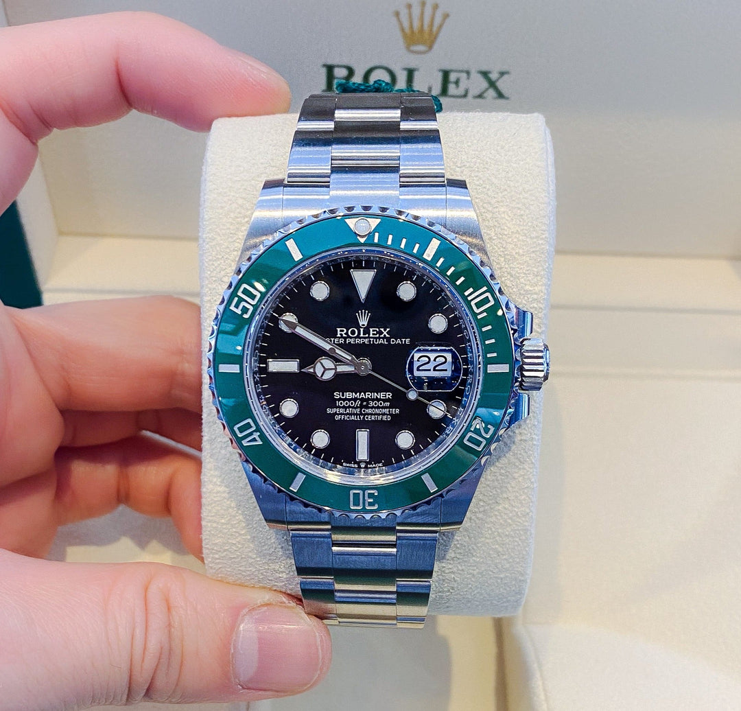 Rolex Submariner-Date 41mm 'Starbucks' Steel Black Dial Button Markers 2023 Ref m126610lv-0002 (#444)