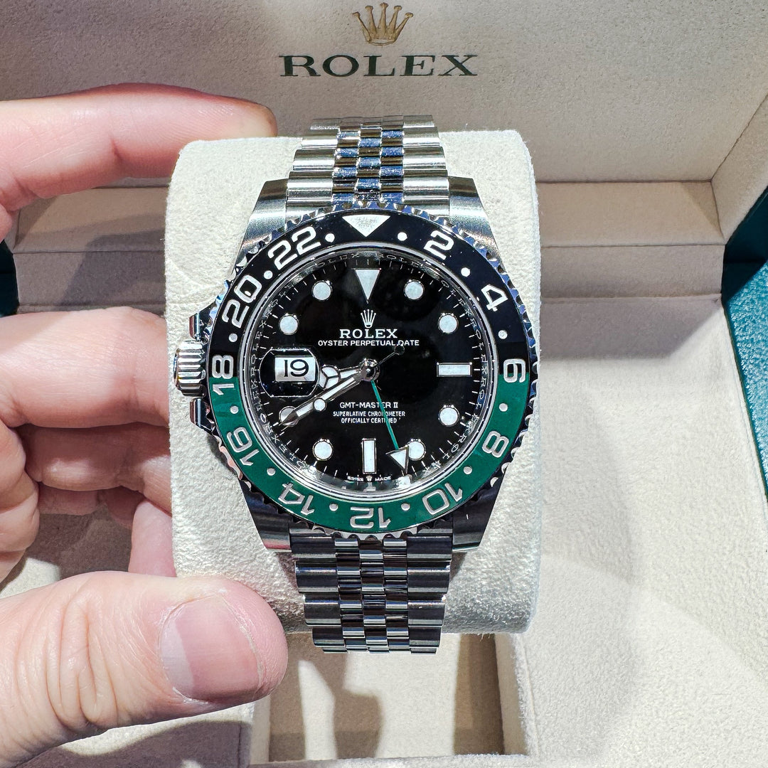 Rolex GMT-Master II 40mm 'Sprite' Steel Black Dial Button Markers 2023 Ref m126720vtnr-0002 (#468)