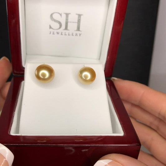 Yellow Pearl Earrings