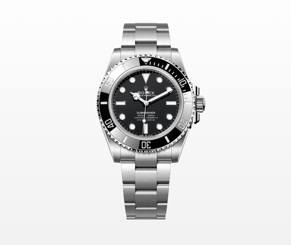 Rolex Submariner-NoDate 41mm Steel Black Dial Button Markers 2020 Ref m124060-0001 (#440)