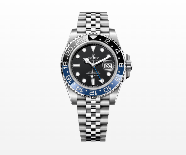 Rolex GMT-Master II 40mm 'Batgirl' Steel Black Dial Button Markers 2022 Ref m126710blnr-0002 (#418)