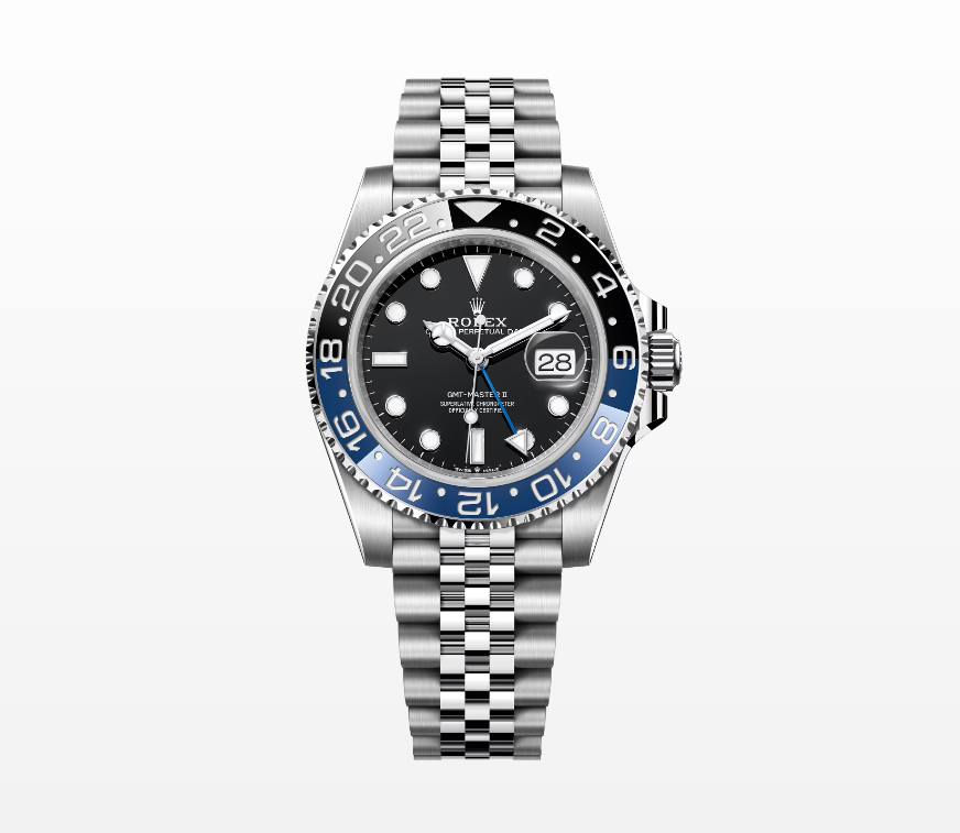 Rolex GMT-Master II 40mm 'Batgirl' Steel Black Dial Button Markers 2023 Ref m126710blnr-0002 (#416)