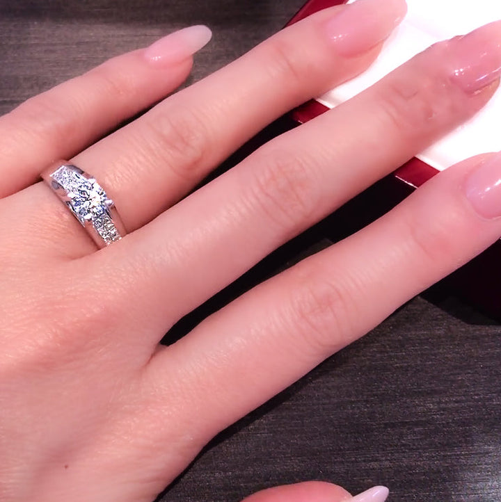 Timeless diamond engagement ring - W0785