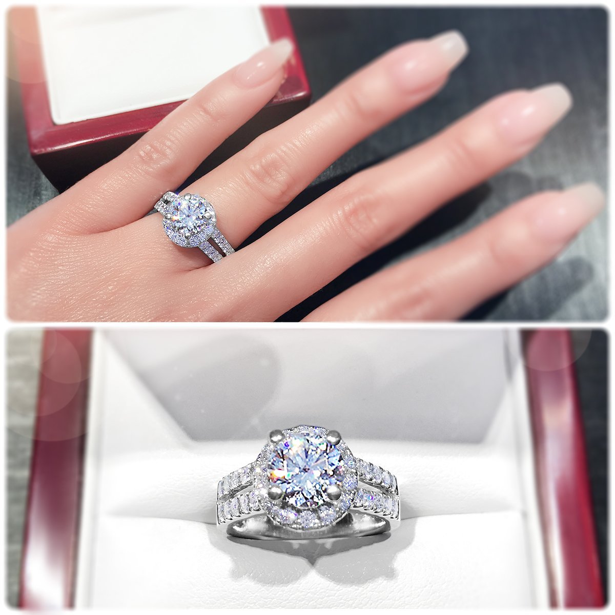 Pictured with 1.21ct diamond.|thumb_caption:1.21 carat