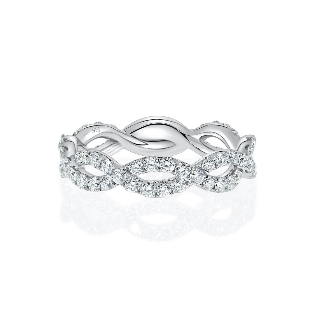 Thick Width Infinity Twist Women’s Wedding Band (4.5mm) - W0490