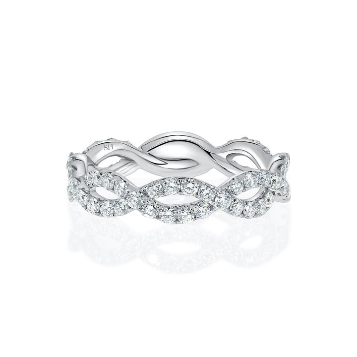 Thick Width Infinity Twist Women’s Wedding Band (4.5mm) - W0490