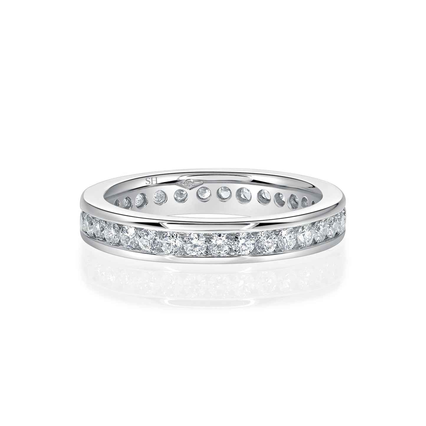 Channel-Set Eternity Medium Width Women’s Wedding Band (3.4mm) - W0495