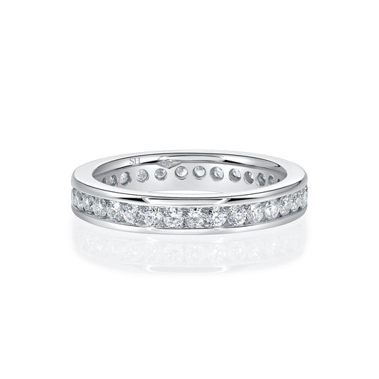 Channel-Set Eternity Medium Width Women’s Wedding Band (3.4mm) - W0495