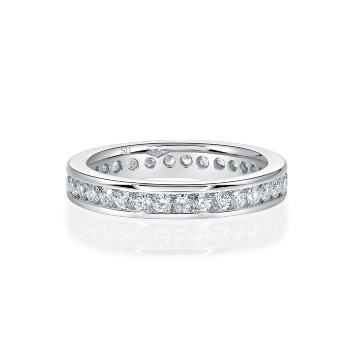 Channel-Set Eternity Medium Width Women’s Wedding Band (3.4mm) - W0495