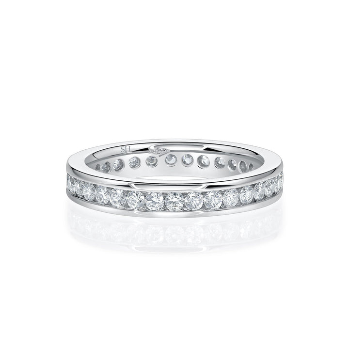 Channel-Set Eternity Medium Width Women’s Wedding Band (3.4mm) - W0495