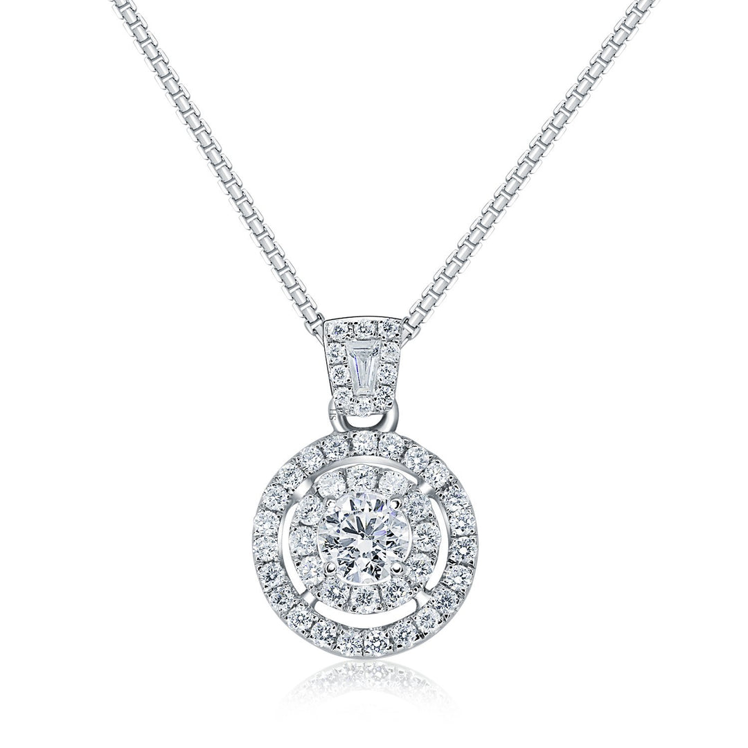 Circuit double halo pendant - W0464