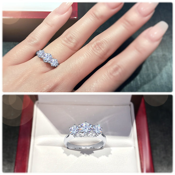 Classic 6-Claw trilogy engagement ring - W0031