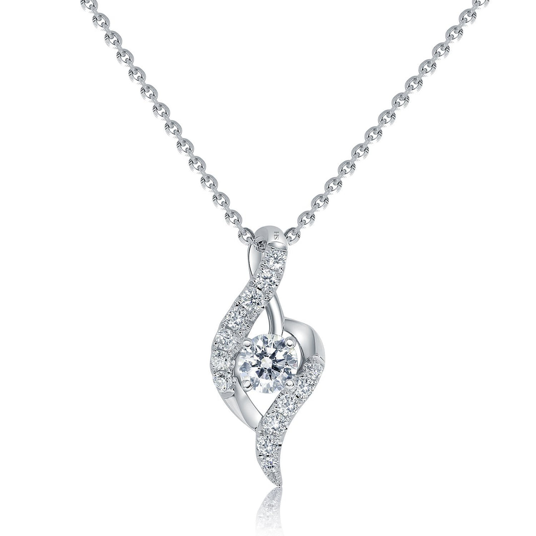 Breeze diamond pendant (small) - W0470