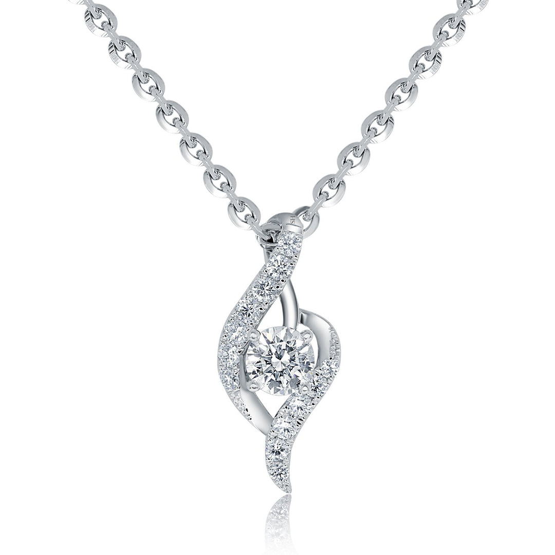Breeze diamond pendant (medium) - W0471