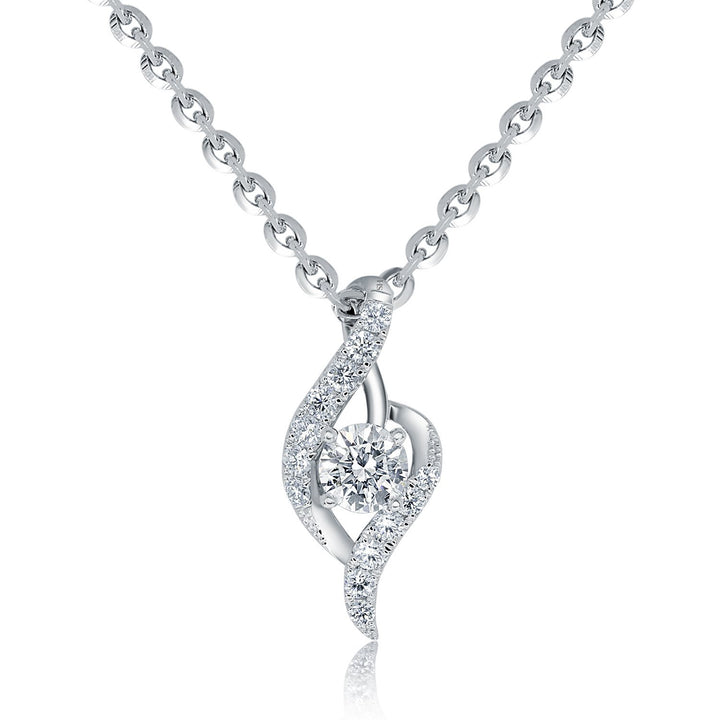 Breeze diamond pendant (medium) - W0471