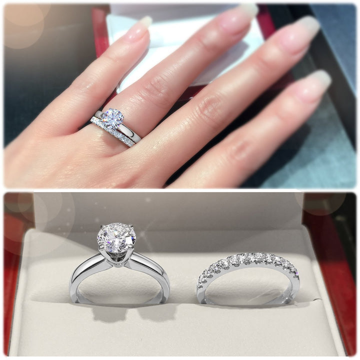 Classic 4-Claw solitaire engagement ring - W0005
