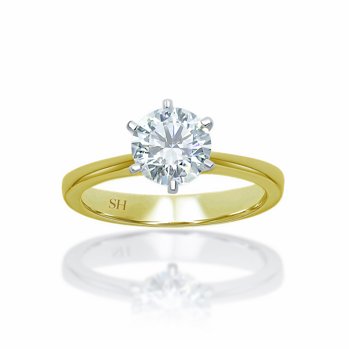 Pictured with 1.28ct diamond and yellow gold band|thumb_caption:1.30 carat|thumb_group:2|grid_preview:true