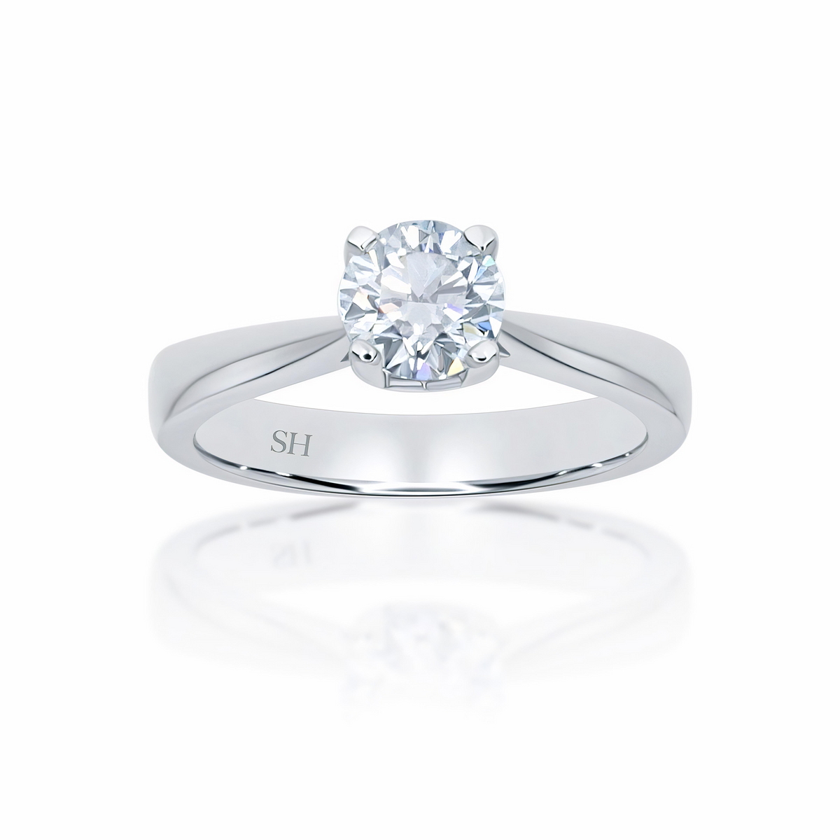 Pictured with 0.65ct diamond|option:Carats=0.60 carat|thumb_caption:0.65 carat