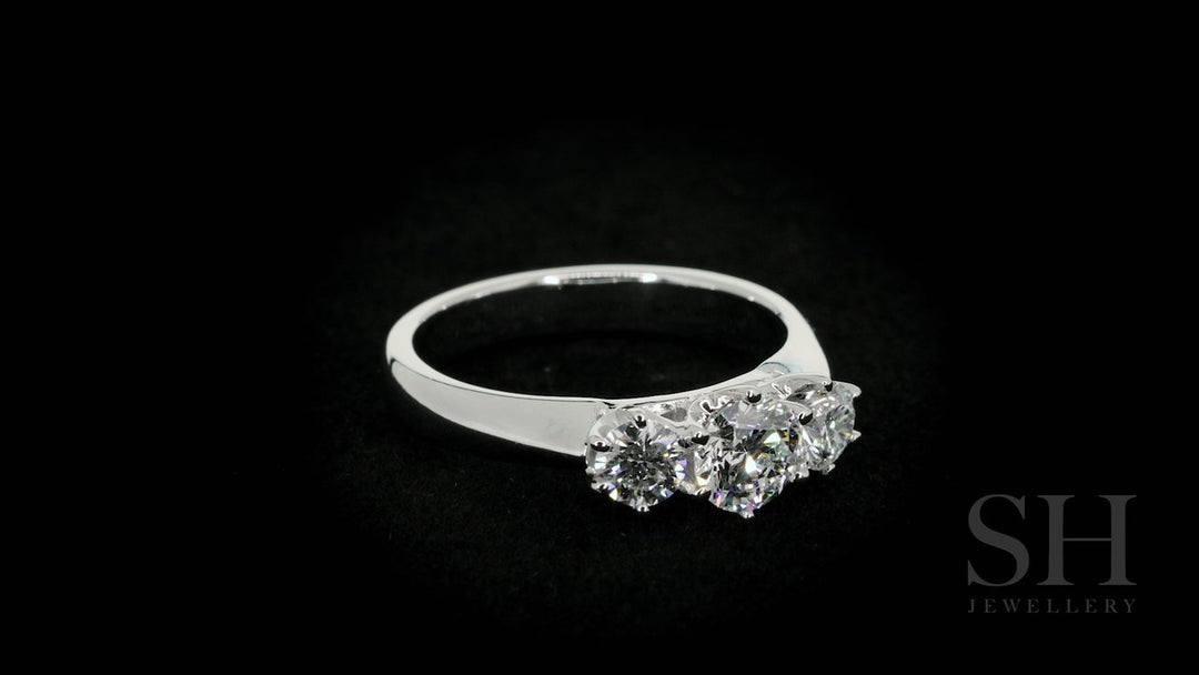 Classic 6-Claw trilogy engagement ring - W0031