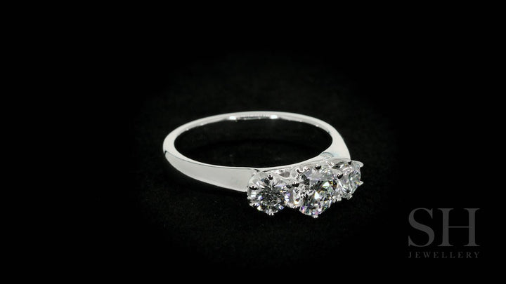 Classic 6-Claw trilogy engagement ring - W0031