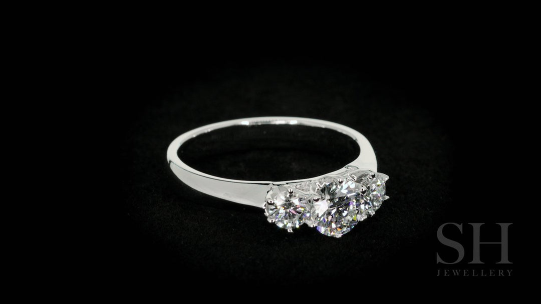Classic 6-Claw trilogy engagement ring - W0031