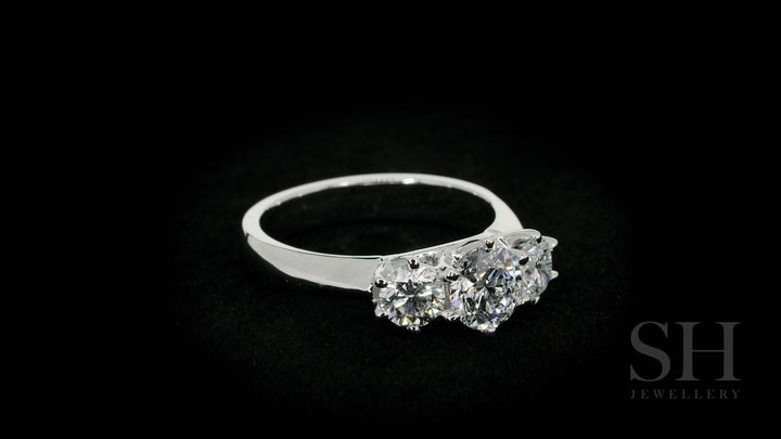 Classic 6-Claw trilogy engagement ring - W0031