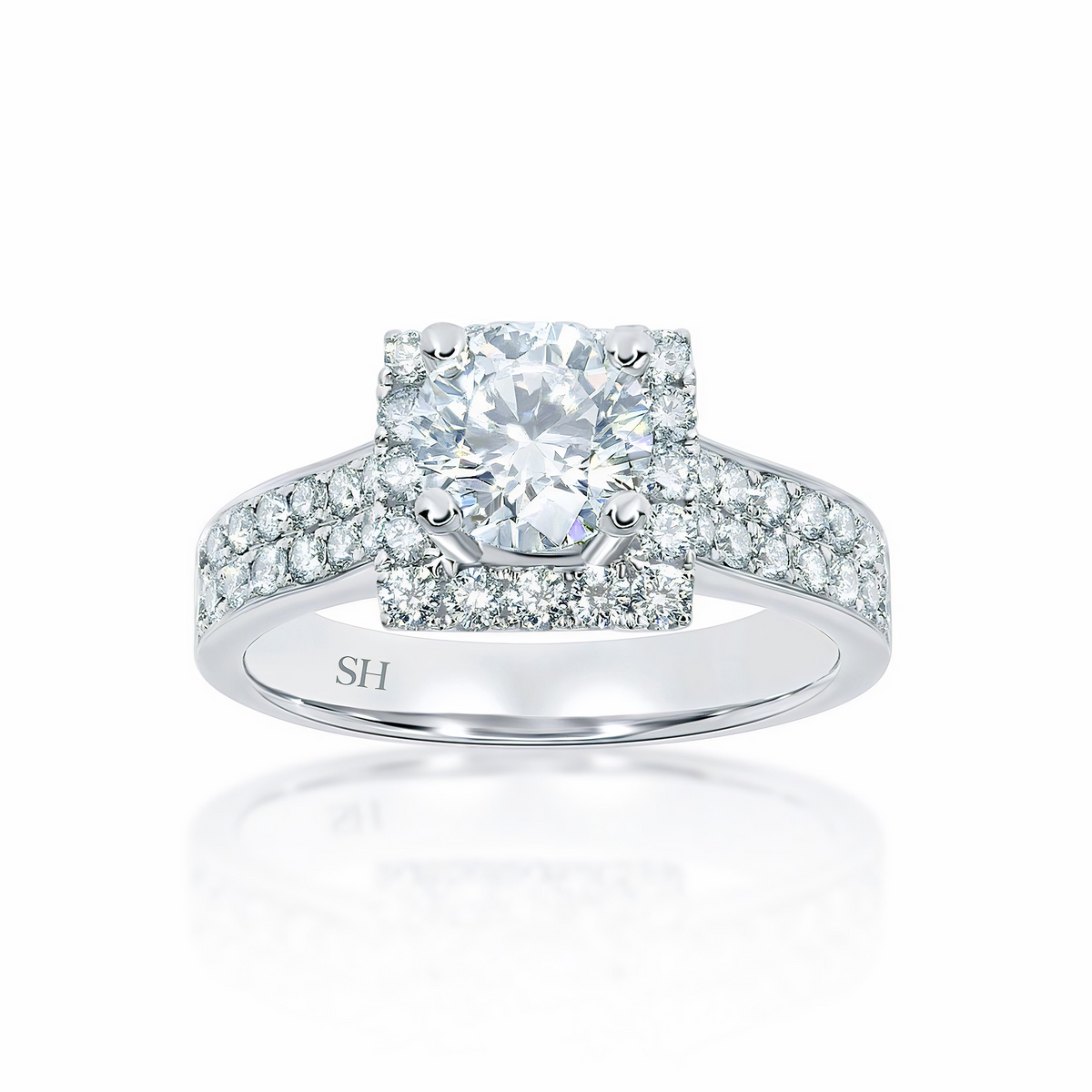 Pictured with 0.70ct diamond.|option:Carats=0.70 carat|thumb_caption:0.70 carat
