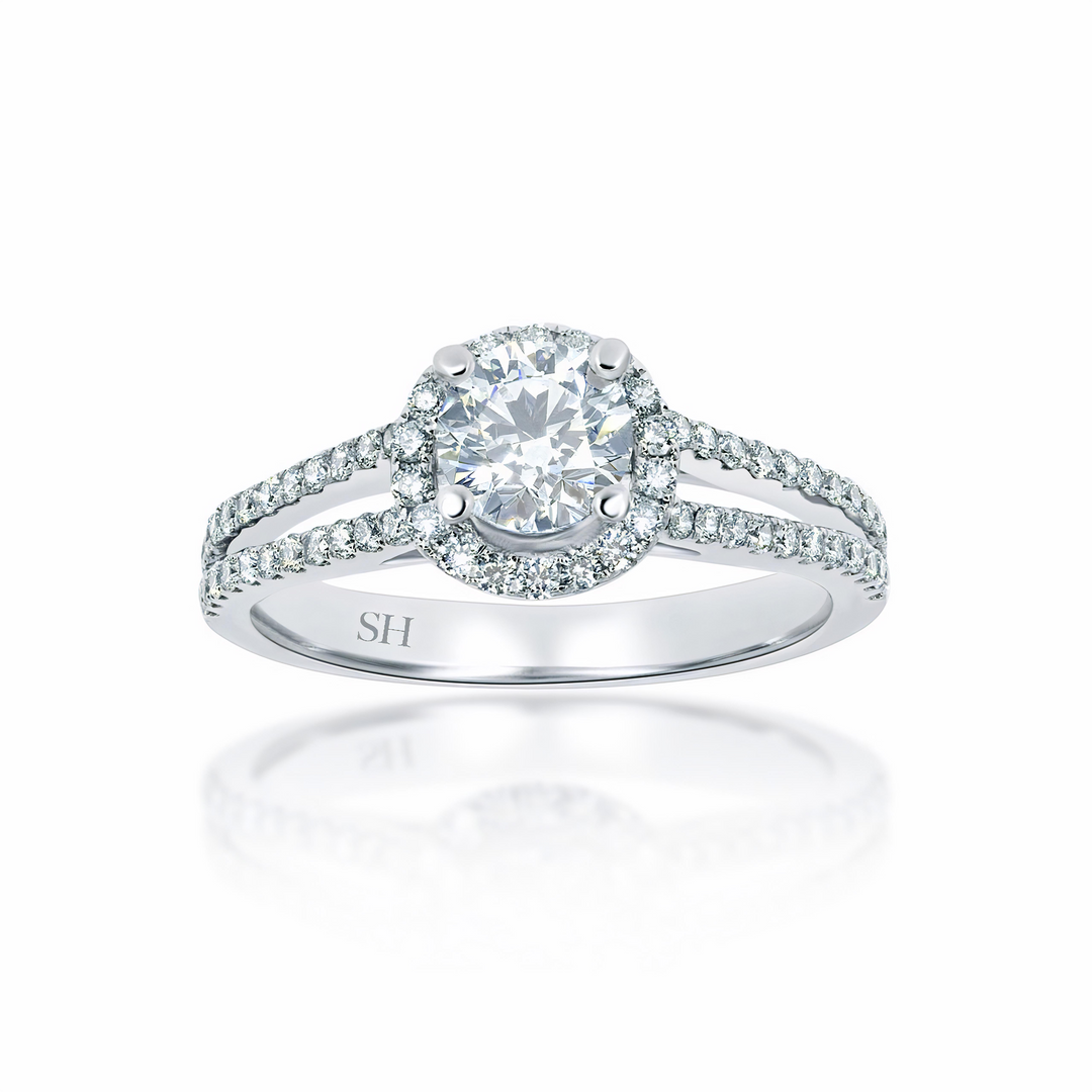 Pictured with 0.54ct diamond|option:Carats=0.60 carat|thumb_caption:0.54 carat|thumb_group:1