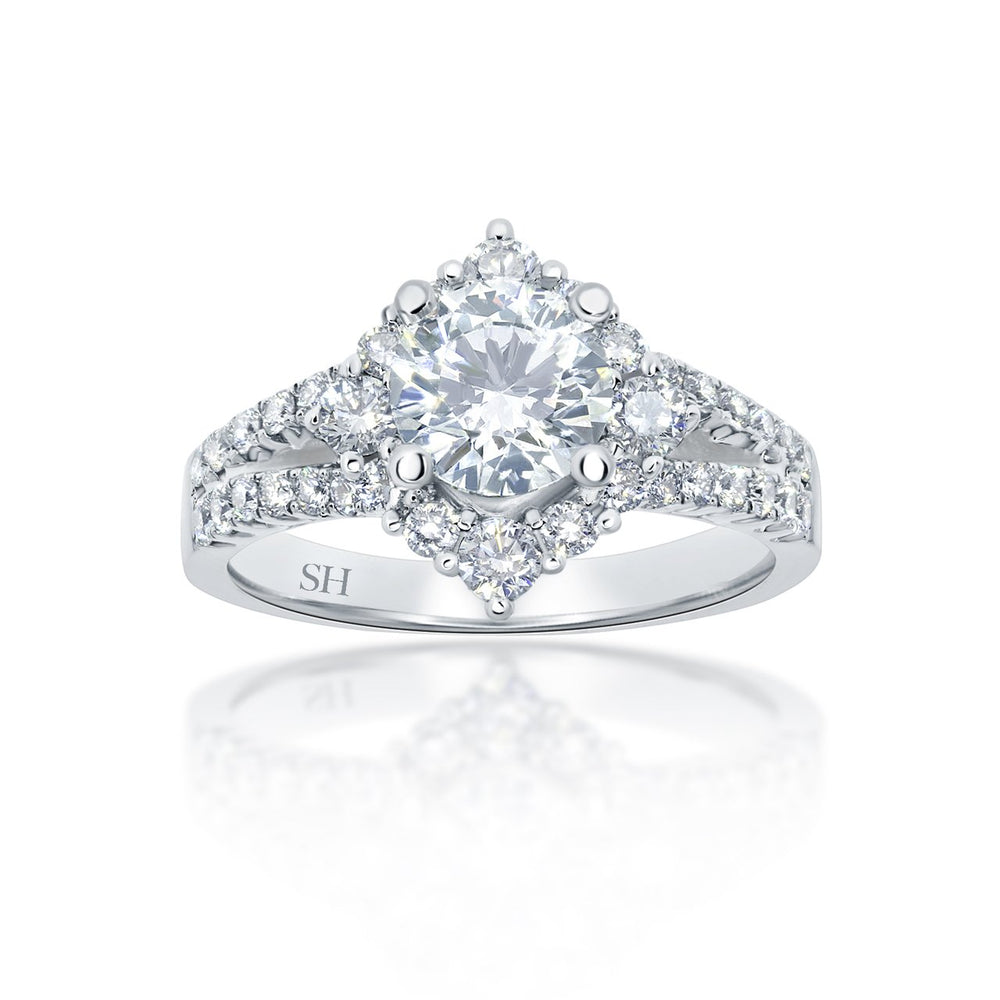 Pictured with 1.01ct diamond|option:Carats=1.0 carat|thumb_caption:1 caratPictured with 1.01ct diamond|option:Carats=1.00 carat|thumb_caption:1 carat|thumb_group:1