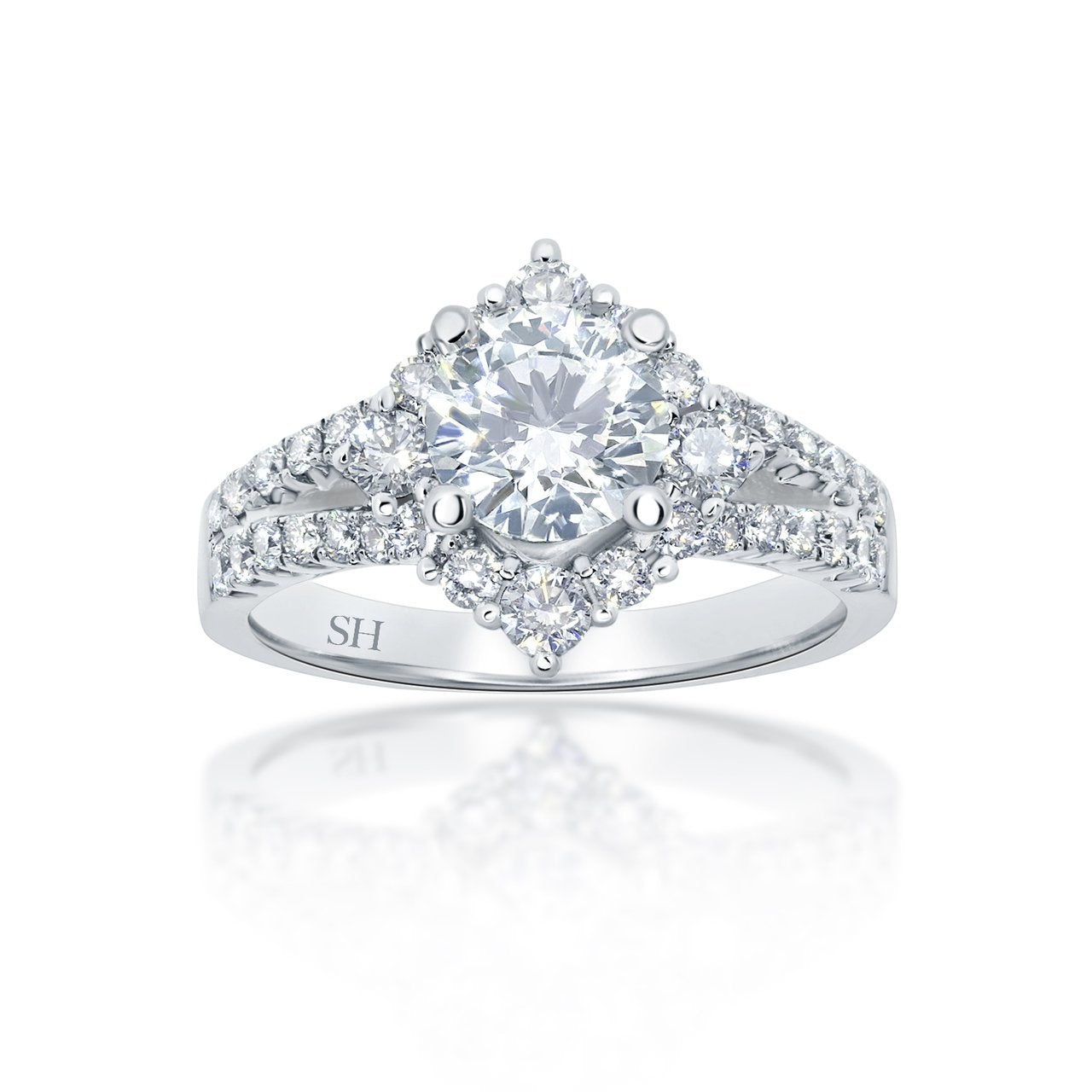 Pictured with 1.01ct diamond|option:Carats=1.0 carat|thumb_caption:1 caratPictured with 1.01ct diamond|option:Carats=1.00 carat|thumb_caption:1 carat|thumb_group:1