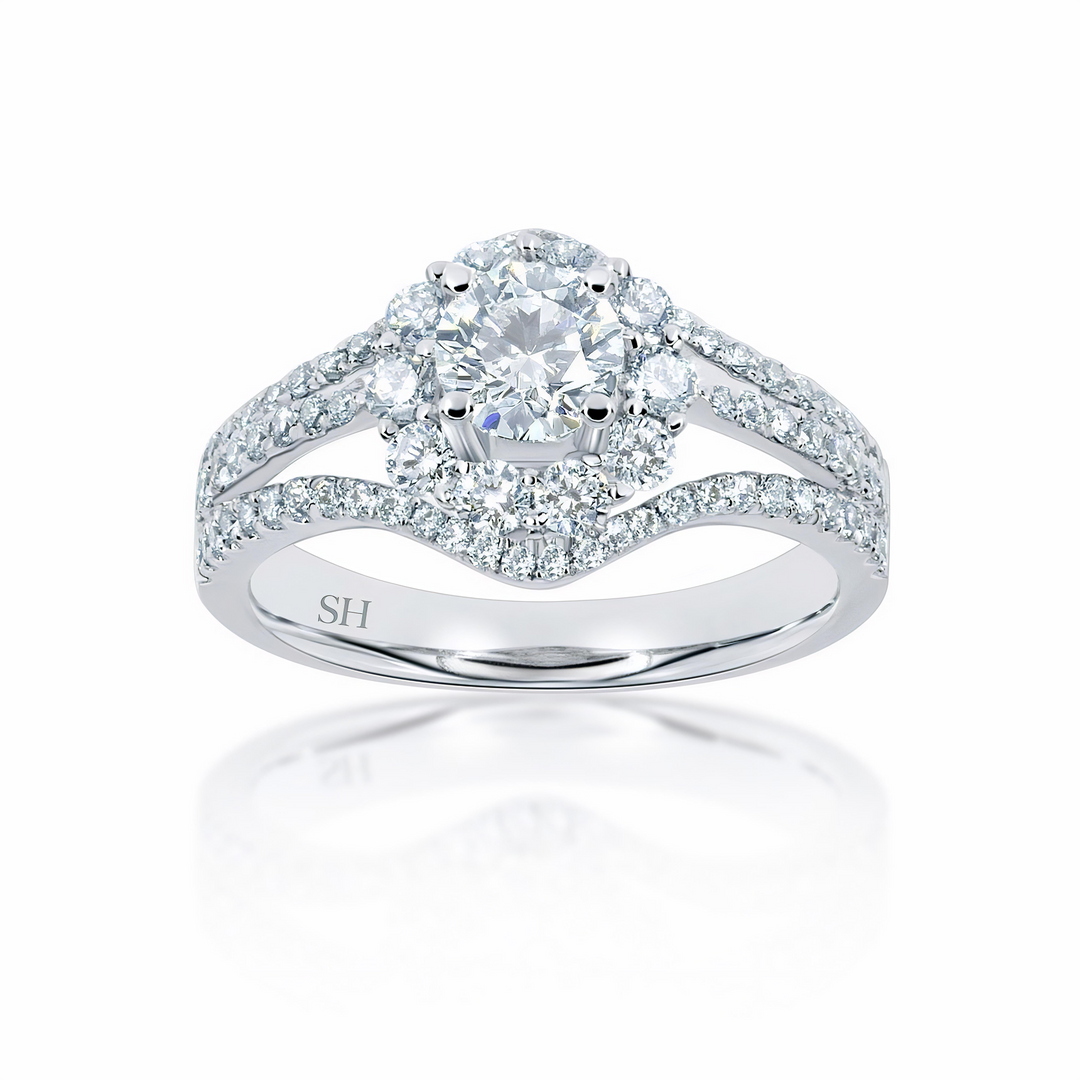 Pictured with 0.46ct diamond.|option:Carats=0.46 carat|thumb_caption:0.64 carat