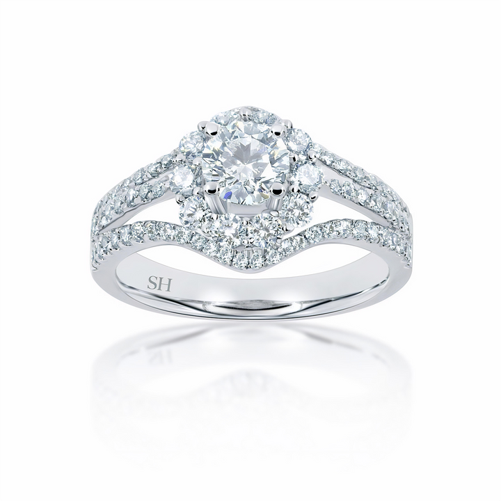 Pictured with 0.46ct diamond.|option:Carats=0.46 carat|thumb_caption:0.64 carat