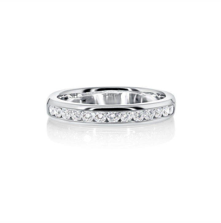 Channel set women's diamond wedding band (3.0mm) - W0176