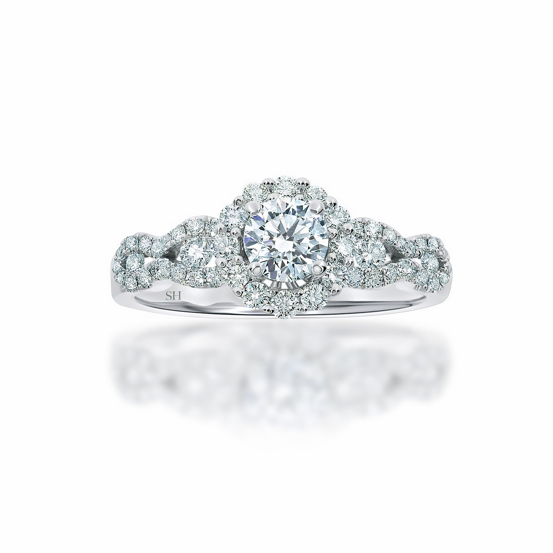 Pictured with 0.40ct diamond.|option:Carats=0.40 carat|thumb_caption:0.40 carat