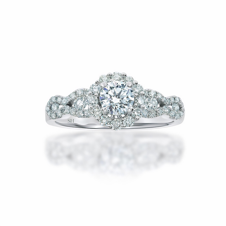 Pictured with 0.40ct diamond.|option:Carats=0.40 carat|thumb_caption:0.40 carat