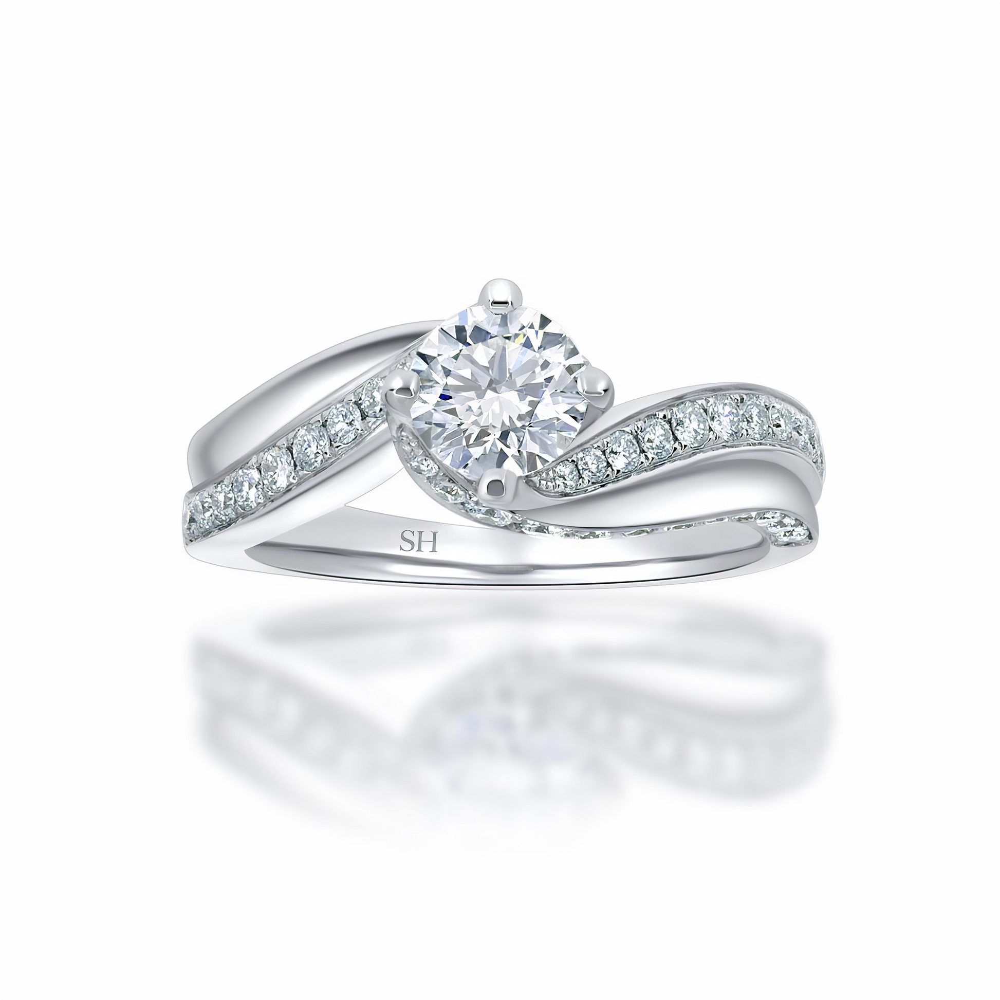 Pictured with 0.70ct diamond.|option:Carats=0.70 carat|thumb_caption:0.70 carat