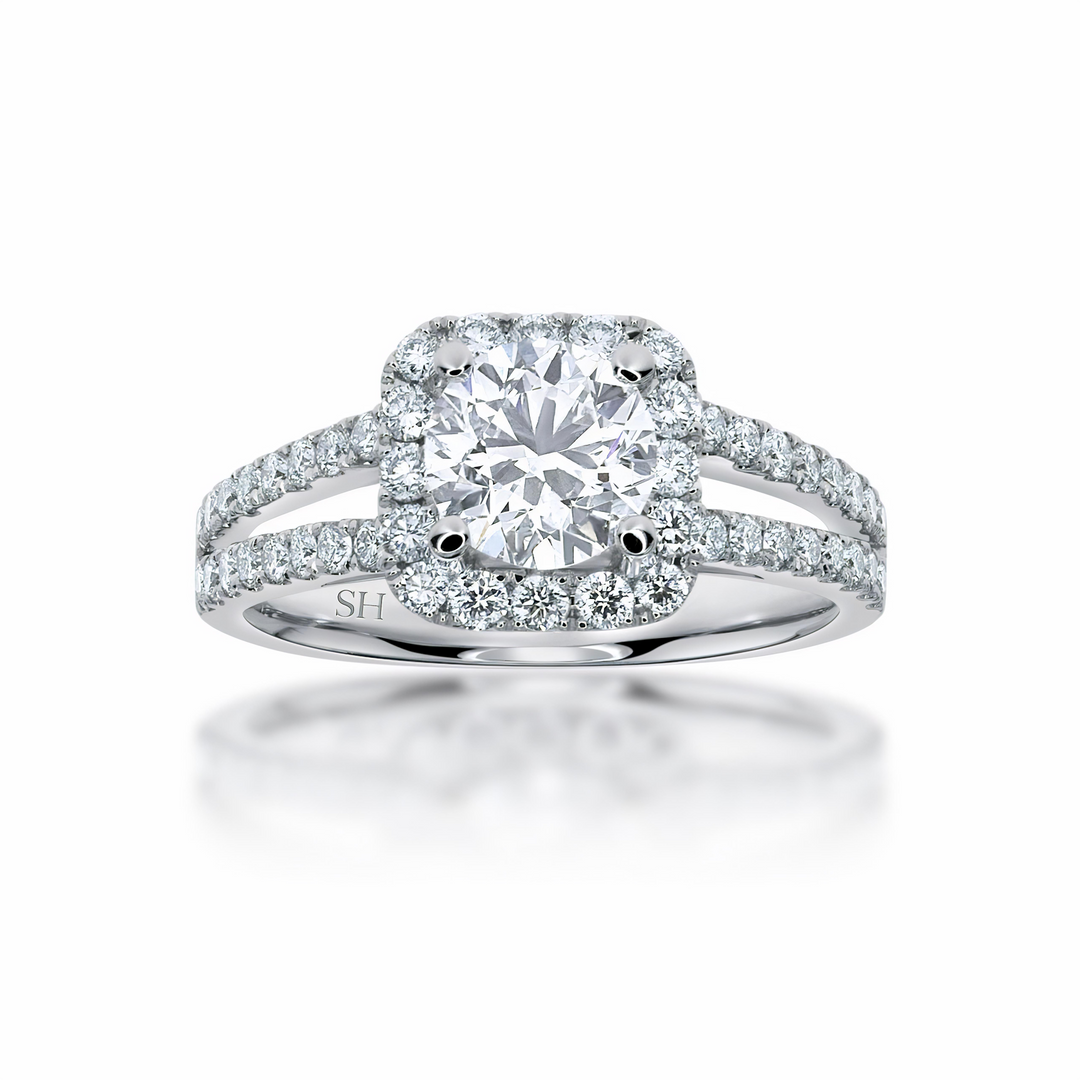 Pictured with 0.83ct diamond.|option:Carats=0.80 carat|thumb_caption:0.83 carat