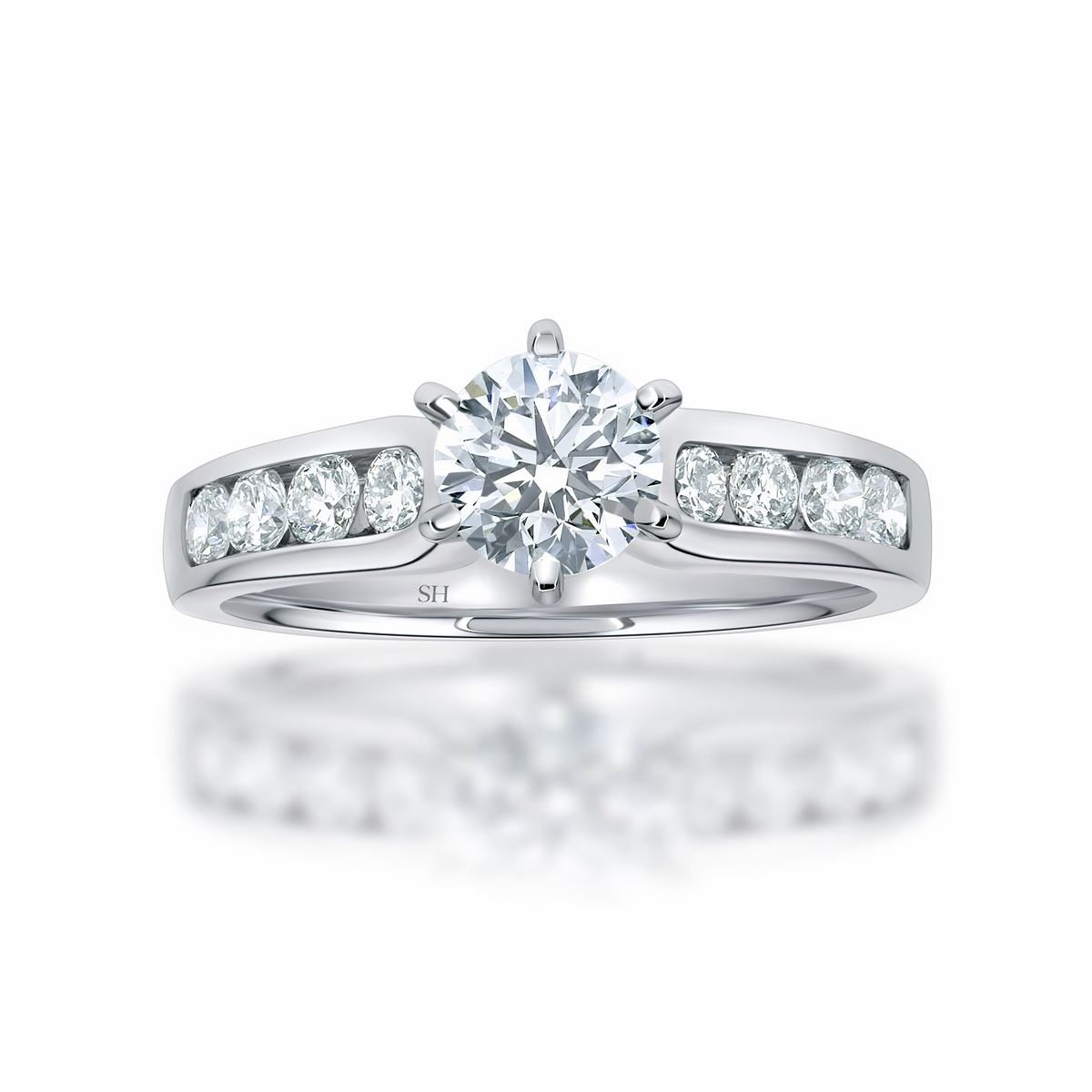 Pictured with 0.80ct diamond|option:Carats=0.80 carat|thumb_caption:0.80 carat