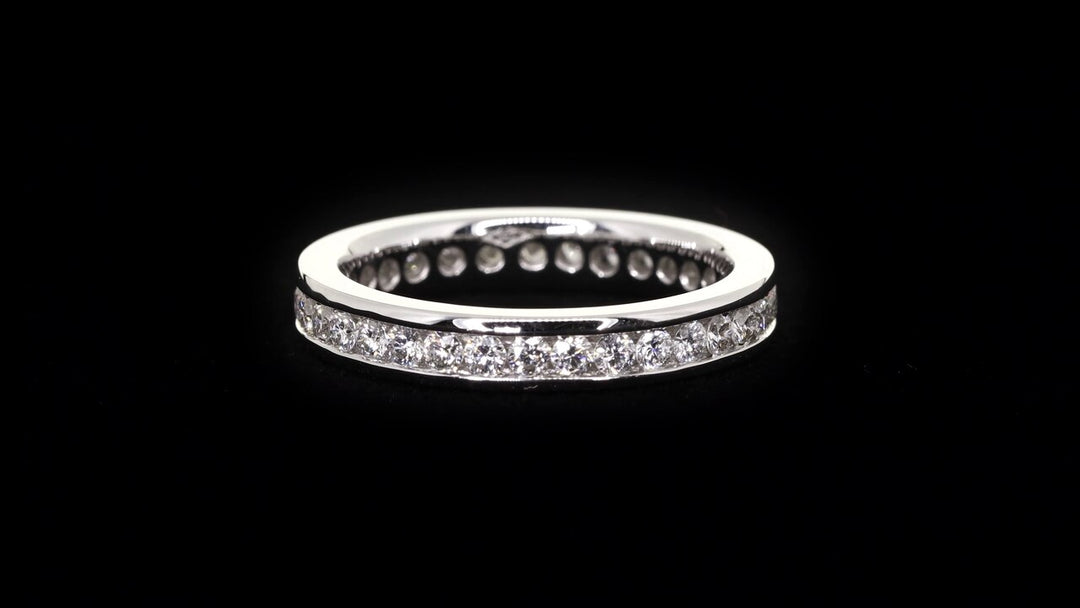 Channel-Set Eternity Medium Width Women’s Wedding Band (3.4mm) - W0495