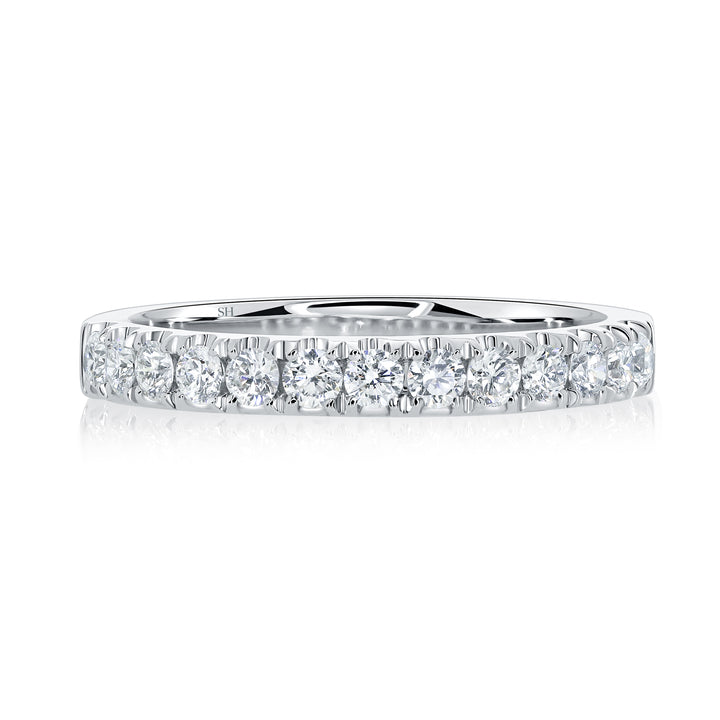 Pavé-Set Women's Diamond Wedding Band (2.6mm) - W0592