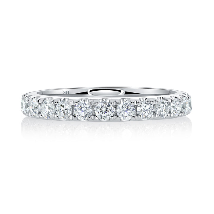 3/4 Eternity Pavé-Set Women's Diamond Wedding Band (2.9mm) - W0594-R-01564D