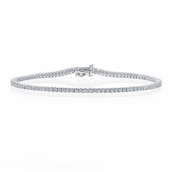 18kt Gold Classic Diamond Tennis Bracelet (0.01ct) - W0619