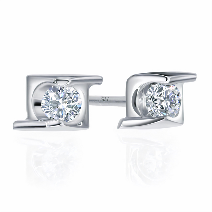 Pictured with 0.12ct diamond|thumb_caption:0.12ct TW centre diamonds (0.06ct each)|thumb_group:1