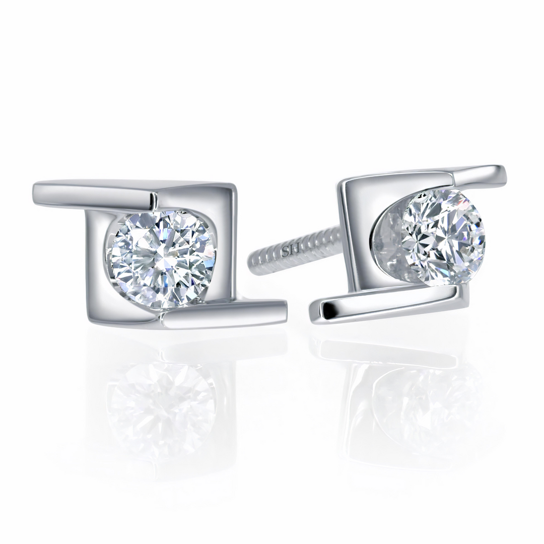 Pictured with 0.36ct diamond|thumb_caption:0.36ct TW centre diamonds (0.18ct each)|thumb_group:1
