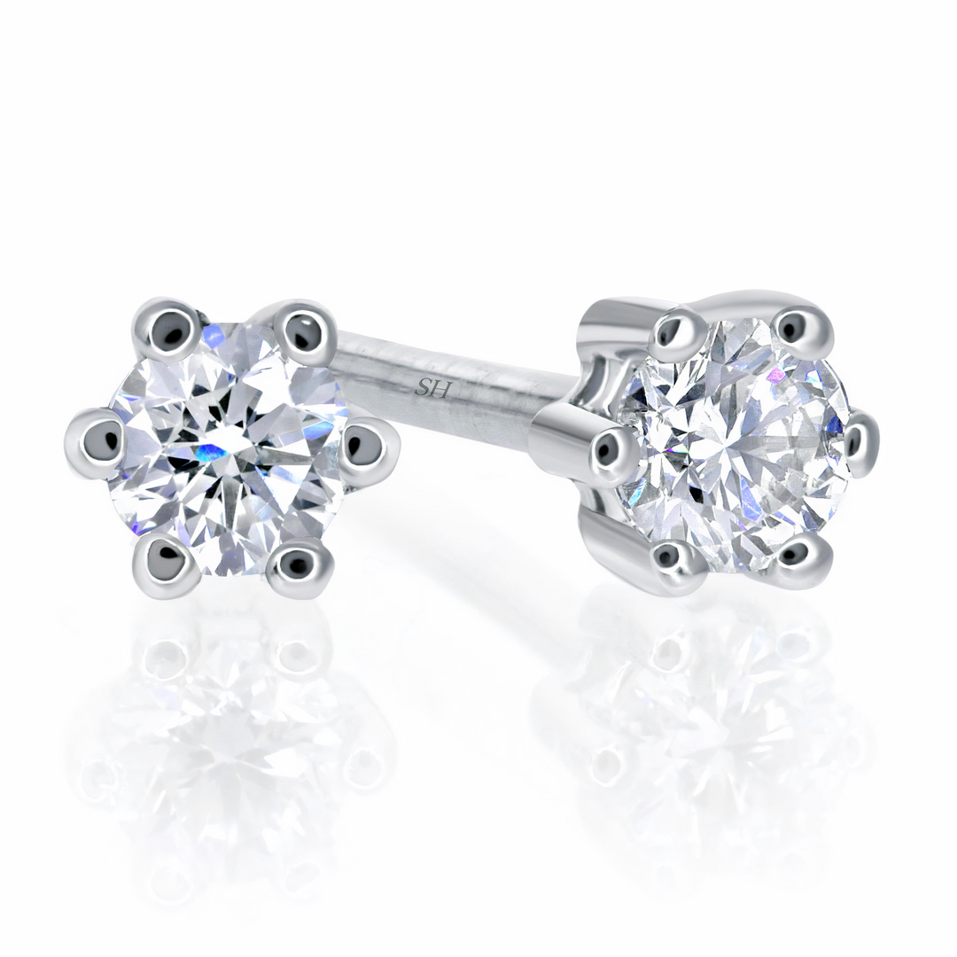 Pictured with 0.12ct diamond|thumb_caption:0.12ct TW centre diamonds (0.06ct each)|thumb_group:1