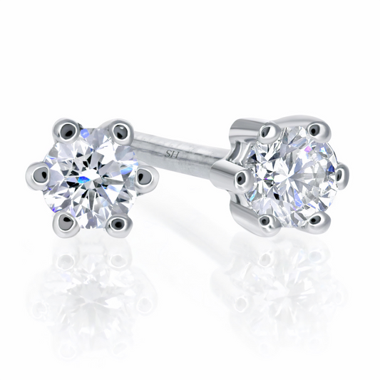 Pictured with 0.12ct diamond|thumb_caption:0.12ct TW centre diamonds (0.06ct each)|thumb_group:1